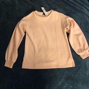 Ann Taylor sweatshirt pale pink xxs